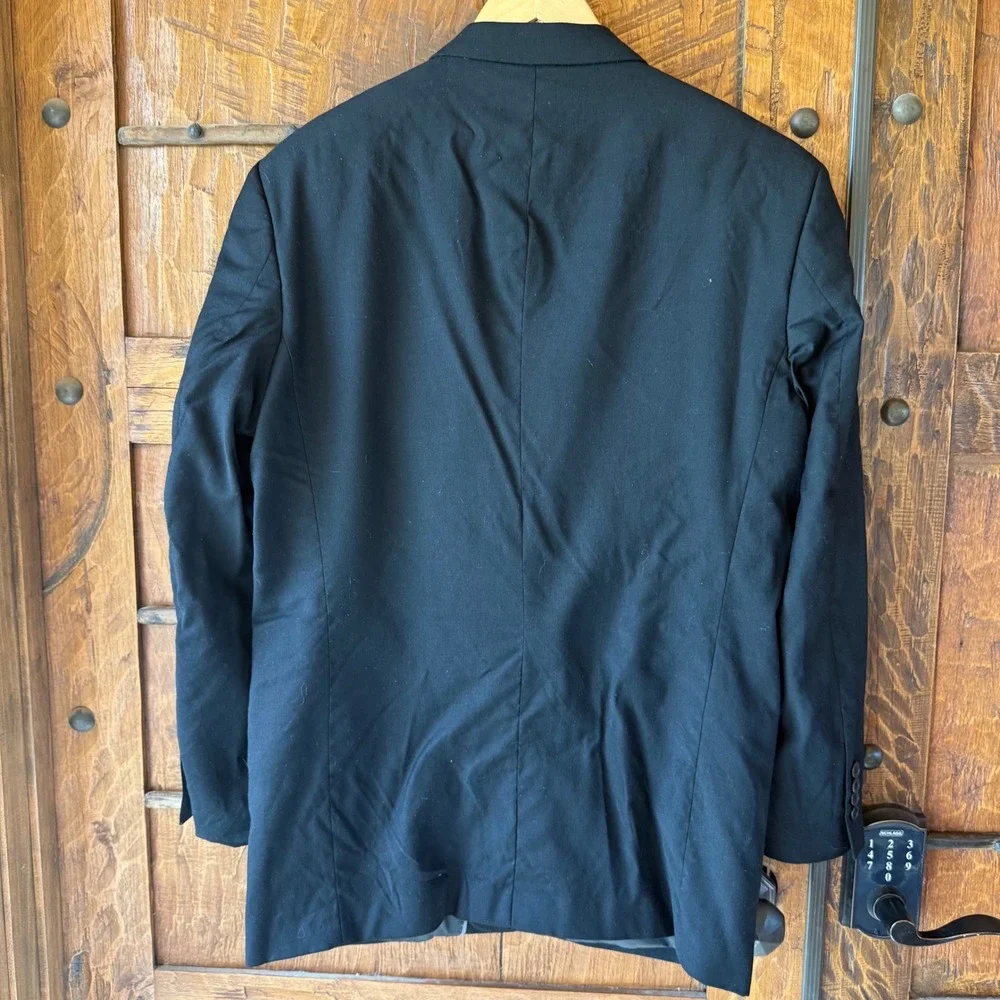 Mantoni Blazer 100% Virgin Wool 44 Black Coat Italy Exclusive Cassara Clothiers
